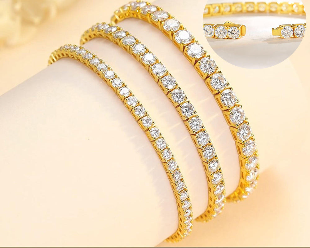 Bracciale in Moissanite "Eleganza e massima Brillantezza" UNISEX