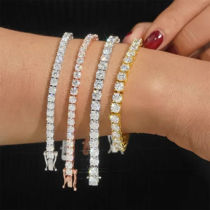 Bracciale in Moissanite "Eleganza e massima Brillantezza" UNISEX